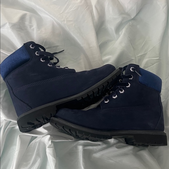 Timberland Dark Blue Lace-Up Boots - Picture 2 of 4